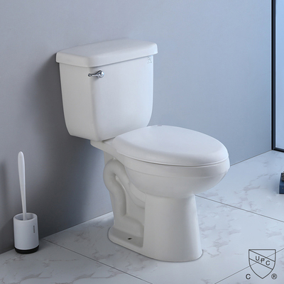 Bacia alongada do toalete de duas partes padrão do americano de Cupc válvula de resplendor do wc de 2 partes