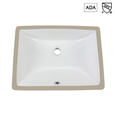 Retangular padrão americano de Ada Bathroom Sink Corner Commercial montado