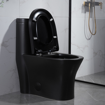 o padrão americano contornado bidê do toalete prolongou a altura preta do conforto