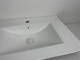 Alise o banheiro fácil de limpar não poroso da parte superior da vaidade afundam a cor branca