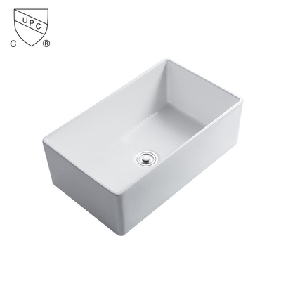 Polegada cerâmica branca 30&quot; da banca da cozinha 30 da casa da quinta avental Front Sink White Drop In