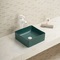 Bacia de lavagem quadrada superior contrária Ultra-fina da porcelana da forma do dissipador do banheiro