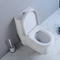 toalete completo alongado nivelado duplo da eficiência elevada de 1-Piece 1,1 Gpf/1.6 Gpf no branco