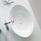 Resistente para aquecer o dissipador superior contrário do banheiro que lasca a forma oval da bacia de lavagem do risco