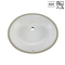 Polegadas cerâmica oval moderna branca de Ada Bathroom Sinks Undermount Trough 15