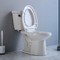 Cadeira alongada redonda branca 800mm da característica do toalete de duas partes da altura do conforto